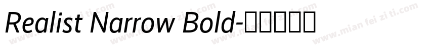 Realist Narrow Bold字体转换